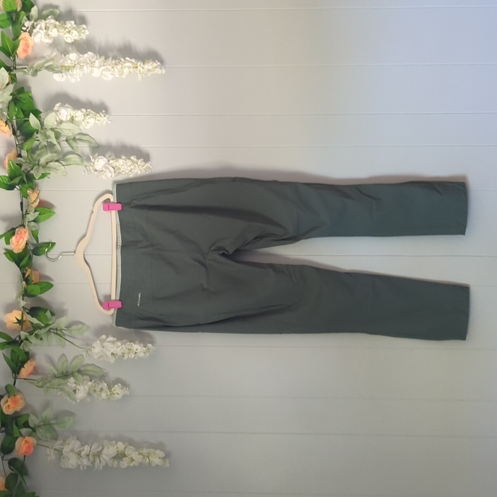 Women's Columbia Outdoor Pants Green 12 - Picture 2 of 6